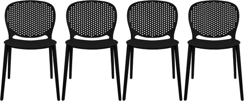 Vista 20 de 2xhome Juego de 2 sillas de comedor para patio Silla auxiliar moderna apilable para piscina al aire libre Plástico resistente a la intemperie