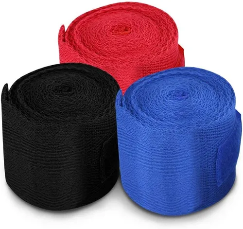 Vista 6 de Alomejor Envolturas de mano de boxeo, cómodo algodón transpirable, envolturas de Muay Thai, para entrenamiento de combate, competencia