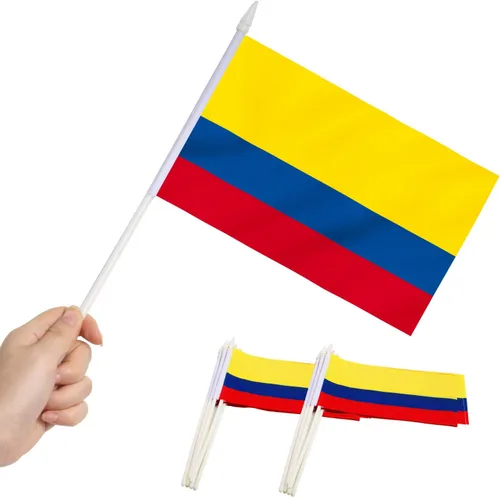 Vista 8 de Anley Mini bandera de Armenia - Paquete de 12 banderas armenias pequeñas en miniatura de mano en barra, resistentes a la decoloración