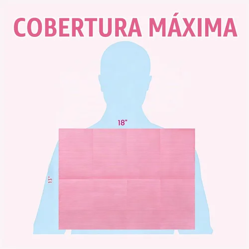 Vista 3 de Mantel desechable de 3 capas para mesa de tatuaje, rosa, 13 x 18 pulgadas