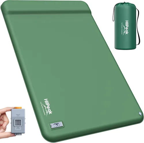 Vista 10 de HiiPeak Memory Sleeping Pad, Compact 3" Thick Foam Sleeping Mats with Pillow, 9.5 R-Value Insulated Camping Mattress Pad, Easy Inflate & Deflate