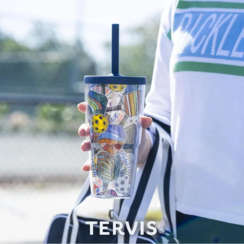 Vista 8 de Tervis Vaso aislado de doble pared para pesca fabricado en Estados Unidos, con aislamiento de doble pared, mantiene las bebidas frías y calientes