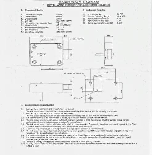 Vista 3 de Lowe & Fletcher 3012 - Cerradura de seguridad (1 VDS Clase 1/2, 4.724 in)