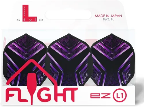 Vista 9 de L-style Vuelos de dardos estándar L1 - EZ Negro