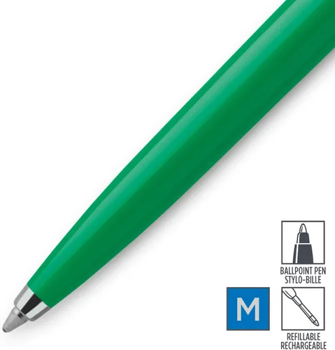 Vista 3 de Parker Jotter Originals - Colección de bolígrafos, acabado verde retro de los años 90, punta media, tinta negra, 1 unidad