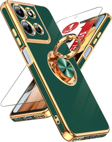 Vista 14 de LeYi Funda para iPhone XR: con Protector de Pantalla de Vidrio Templado [Paquete de 2] Soporte de Anillo Giratorio de 360°, Soporte Magnético