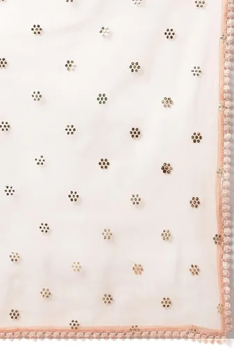 Vista 9 de Janasya Kurta bordada de seda de poliéster verde mar indio para mujer con Palazzo y Dupatta