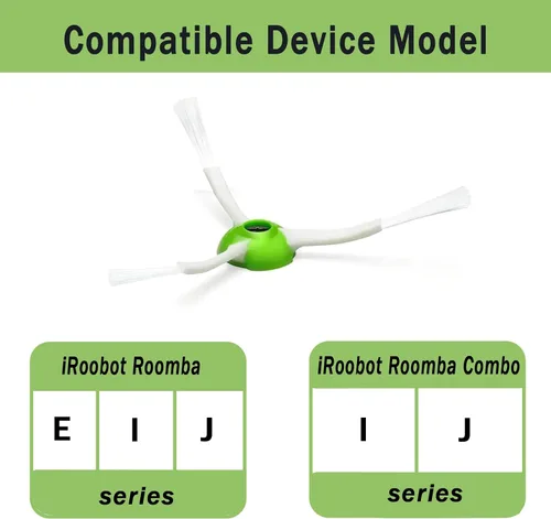 Vista 2 de Paquete de 6 cepillos de repuesto para iRobot Roomba i & j & e y Roomba Combo i & j Series i & j, accesorios de vacío para 6 piezas para Roomba I/J/E