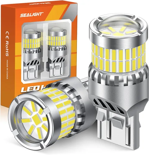 Vista 10 de SEALIGHT Bombilla LED 921 Luz de Reversa con Chips LED SMD 3030, 912 906 904 W16W T15 Bombilla LED 921 con Proyector de Reemplazo para Luces