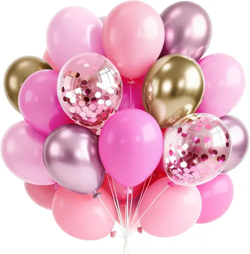 Vista 20 de PartyWoo Globos negros y dorados, 66 globos de 12 pulgadas color negro mate cromado metálico dorado para graduación, baby shower, cumpleaños, Año