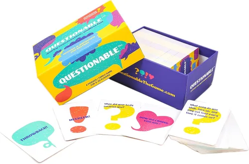 Vista 4 de Questionable - El mejor juego de cartas Rompehielos para que los adultos hablen - Juego de cartas para la noche de juego semanal de las familias