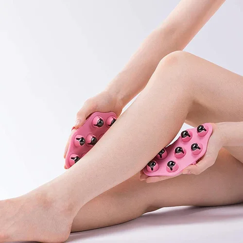 Vista 3 de Rodillo corporal de mano para tratamiento de celulitis, herramienta de masaje de terapia magnética para relajación muscular y alivio del dolor