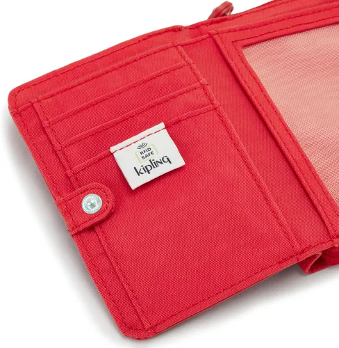 Vista 5 de Kipling Money Land para mujer, tecnología RFID anti-hacker, billetera de nailon a presión