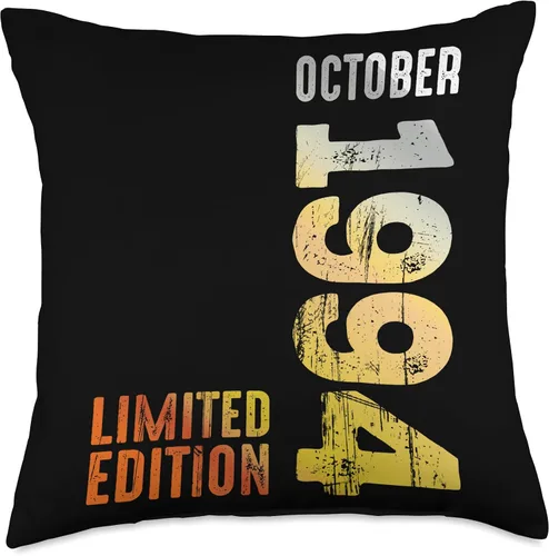 Vista 4 de Since October 1994 Retro 1994 Vintage 1994 October Throw Pillow
