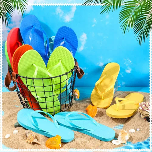 Vista 4 de Suhine 50 pares de sandalias antideslizantes a granel de verano casuales de verano surtidas sandalias de EVA con correa para mujeres, hombres