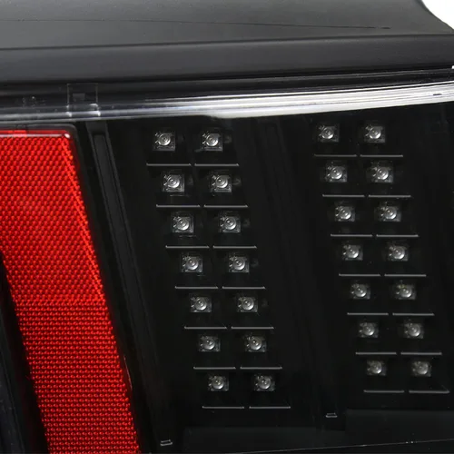 Vista 7 de SPEC-D TUNING - Luces traseras LED negras con señal secuencial Para Ford Mustang 1999-2004 Lente ahumado
