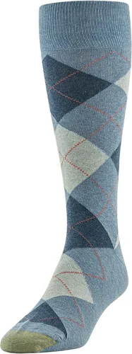 Vista 2 de GOLDTOE Men's Carlyle Argyle Crew Dress Socks, 3-Pairs