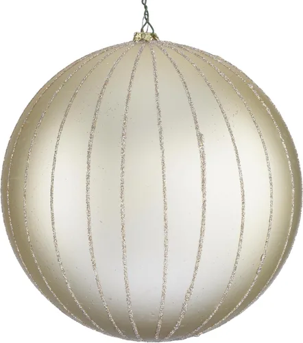 Vista 37 de Vickerman Adorno navideño de bola de avena mate con purpurina de 5 pulgadas. Incluye 4 piezas por bolsa.