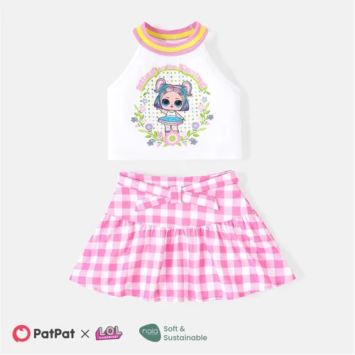 Vista 6 de L.O.L. Surprise! Toddler Girls Clothes Outfits Girls Skirt Set 2PCs 2Y-10Years