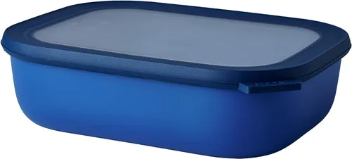 Vista 27 de Mepal Cirqula - Recipiente circular rectangular para almacenar y servir alimentos de 67.6 fl oz / 68 onzas con tapas transparentes, perfecto
