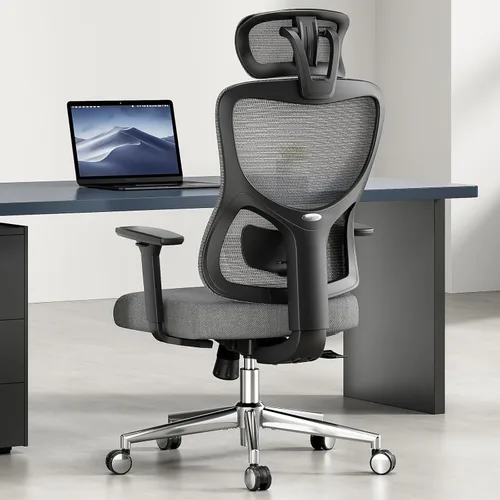 Vista 9 de Ergonomic Mesh Office Chair with Adjustable Lumbar Support and Headrestomfy Computer Chair with 3D Armrest Recling Swivel Chair for Home, Office