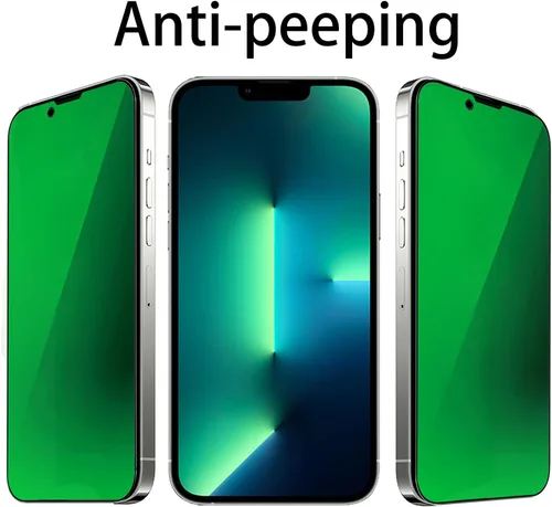 Vista 30 de Espejo de vidrio templado antiazul, protector de pantalla anti-espía, película antiespía para iPhone 11 Pro Max/iPhone XS Max, 6.5 pulgadas