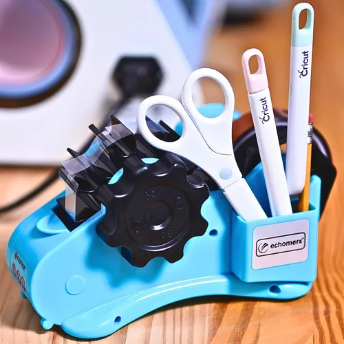 Vista 7 de Echomerx Dispensador de cinta original multirollo – Sublimación precortada resistente al calor, Cricut, transferencia, térmica, prensa, cintas