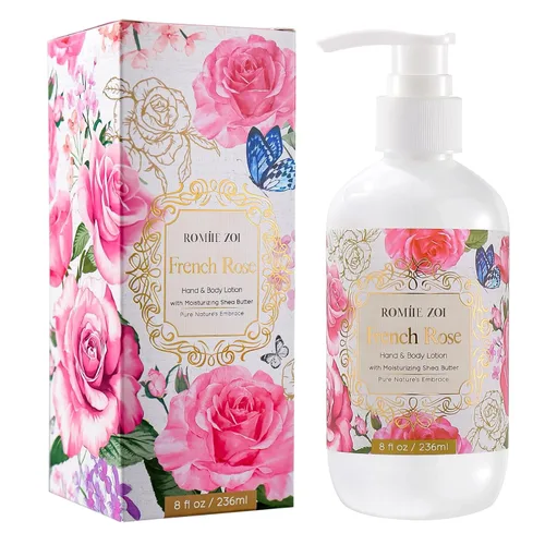 Vista 14 de ROMIIE ZOI Loción diaria para manos y cuerpo con manteca de karité hidratante - Jardín de primavera con aroma a felicidad botánica - 236 ML / 8 FL OZ