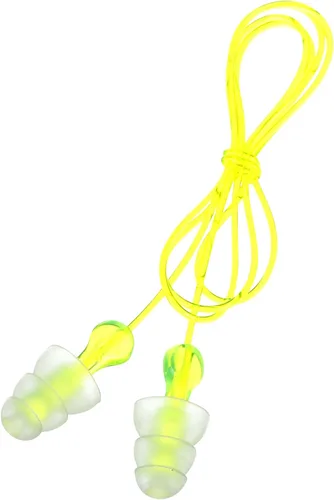 Vista 10 de 3M Tapones para los oídos Tri-Flange P3000, con cable, 100 pares