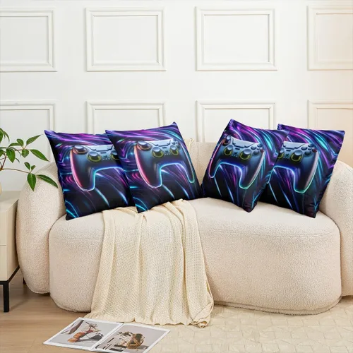 Vista 105 de Guitar Print Double Sides Print Pillow Covers 16"x16",Music Themed Bass Instruments Pillowcase Soft Square Cushion Cases,Rustic Music Score Note