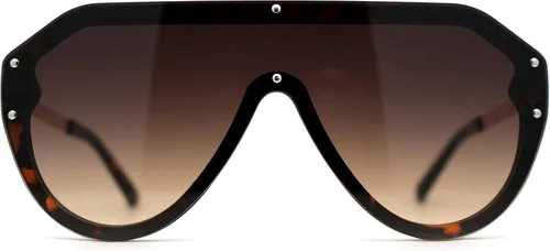Vista 2 de Gafas de sol sin montura para hombre con escudo futurista