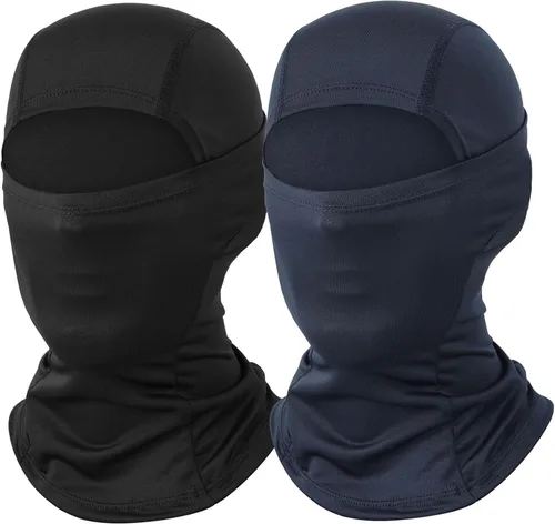 Vista 16 de Máscara de esquí para hombre, paquete de 2 pasamontañas, máscara facial para mujer, máscara de verano Shiesty, máscara de casco de motocicleta