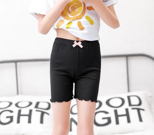 Vista 6 de CHUNG Pantalones cortos de baile para niñas pequeñas y grandes, para usar debajo del vestido, falda, uniforme escolar, 4 unidades, 2-9 años