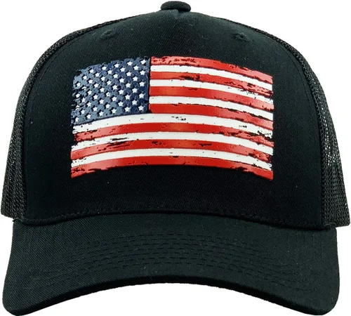Vista 114 de KBETHOS Tactical Operator Collection USA Fishing Mesh Ballcap Flag Patch America Outdoors Trucker Baseball Cap