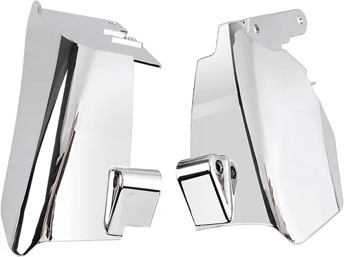 Vista 3 de Kit de cubierta de protector térmico para motocicleta ABS de marco medio para deflector de aire para modelos Harley Dyna 2006-2022, cromo