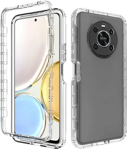 Vista 6 de Funda para Honor X9 (4G/5G)/X30/Magic4 Lite Any-NX1 Funda con protector de pantalla de vidrio templado suave 360° cuerpo completo a prueba de golpes
