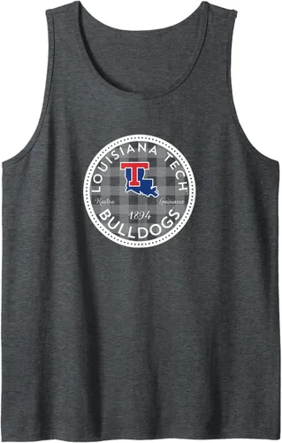 Vista 3 de Camiseta sin mangas Louisiana Tech Bulldogs a cuadros