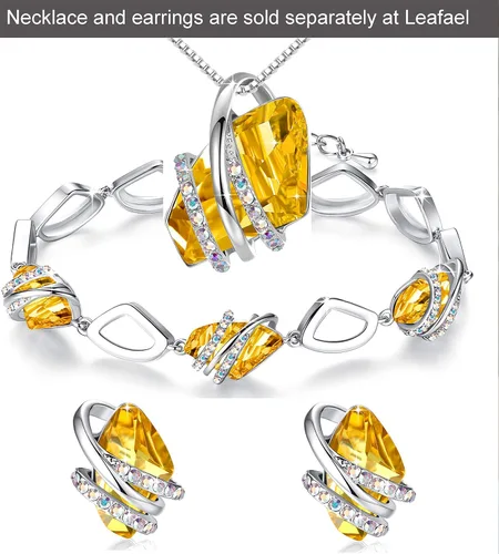 Vista 6 de Leafael Wish Stone Link Charm Bracelet with Birthstone Crystals, Rose Gold Plated or Silver-tone, 7"+2