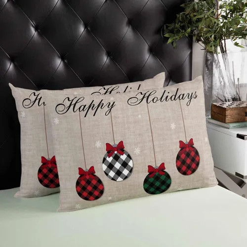 Vista 4 de T&H XHome Fundas de almohada de 20 x 26 pulgadas, fundas de almohada estándar de microfibra cepillada suave con cierre de cremallera oculto, fundas