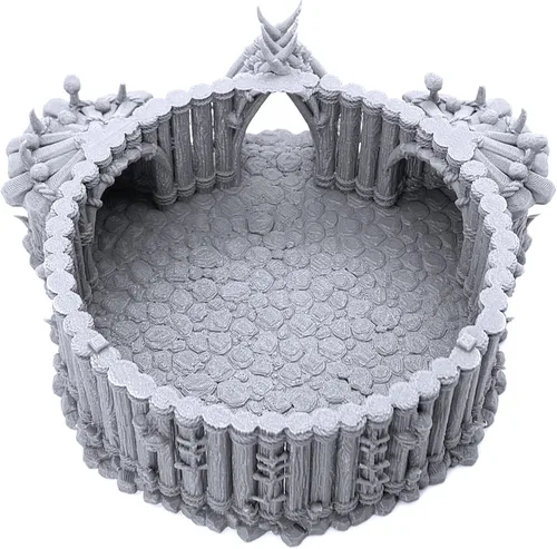 Vista 4 de The Witch Temple by Printable Scenery, 3D Impreso RPG Scenery y Wargame Terrain 1.102 in Miniaturas