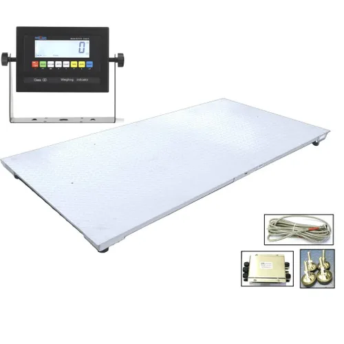 Vista 2 de SellEton Non-NTEP - Báscula industrial para suelo de 48" x 72" (4' x 6') con indicador, 10,000 libras x 1 libra
