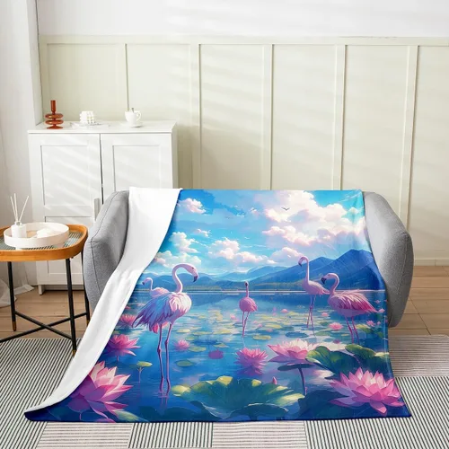 Vista 20 de Manta de franela de pulpo de 40 x 50 pulgadas, cálida y ligera, diseño de dibujos animados 3D, manta sherpa de franela moderna de aventura oceánica