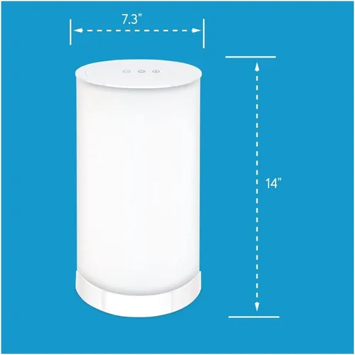Vista 6 de Bright Health Lámpara de terapia de luz de 14 pulgadas, lámpara de terapia de 10000 LUX de 360 grados, luz LED blanca brillante con altura y brillo