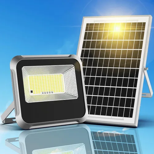 Vista 8 de Luces solares de 200 W para exteriores, luz LED automática de 20000 lm con batería de 20000 mAh, gran angular de 180 ° impermeable exterior