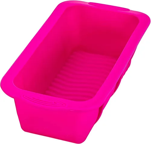 Vista 5 de Tosnail Paquete de 3 moldes de silicona antiadherente para pan y molde para pan, 9.75 x 4.75 x 3 pulgadas
