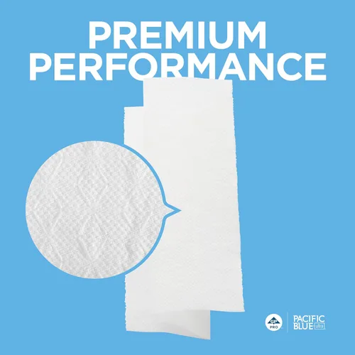 Vista 5 de Toallas de papel Pacific Blue Ultra Bigfold recicladas de GP PRO (Georgia-Pacific), 33587, 220 toallas de papel por paquete, 10 paquetes por caja