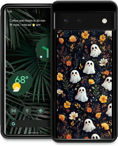 Vista 126 de Funda compatible con Google Pixel 4A 5G, Nochebuena, Google Pixel 4A 5G, delgada, suave, a prueba de golpes, TPU para mujeres y niñas, niños, funda