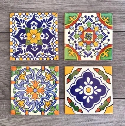 Vista 4 de Mexican Tile Coasters