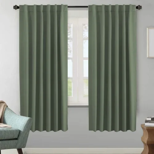Vista 122 de H.VERSAILTEX Cortinas Opacas con Aislamiento Térmico, Paneles de Tratamiento de Ventanas que Oscurecen la Habitación, Cortinas Opacas para Sala