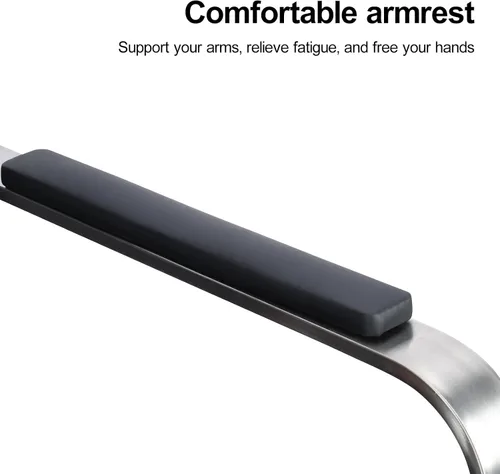 Vista 4 de Silla de salón de mano para estilistas, silla de peluquería hidráulica de alta resistencia con altura ajustable, giro de 360° y respaldo ergonómico